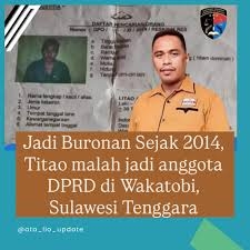 Menjabat Anggota DPRD Wakatobi Meski Berstatus Buronan: Resmi Jadi Tersangka